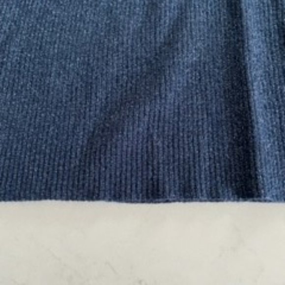 Pure Alfred Sung 2 Piece Turtleneck and Cardigan Small Set in Glitter dark blue - Picture 7 of 10